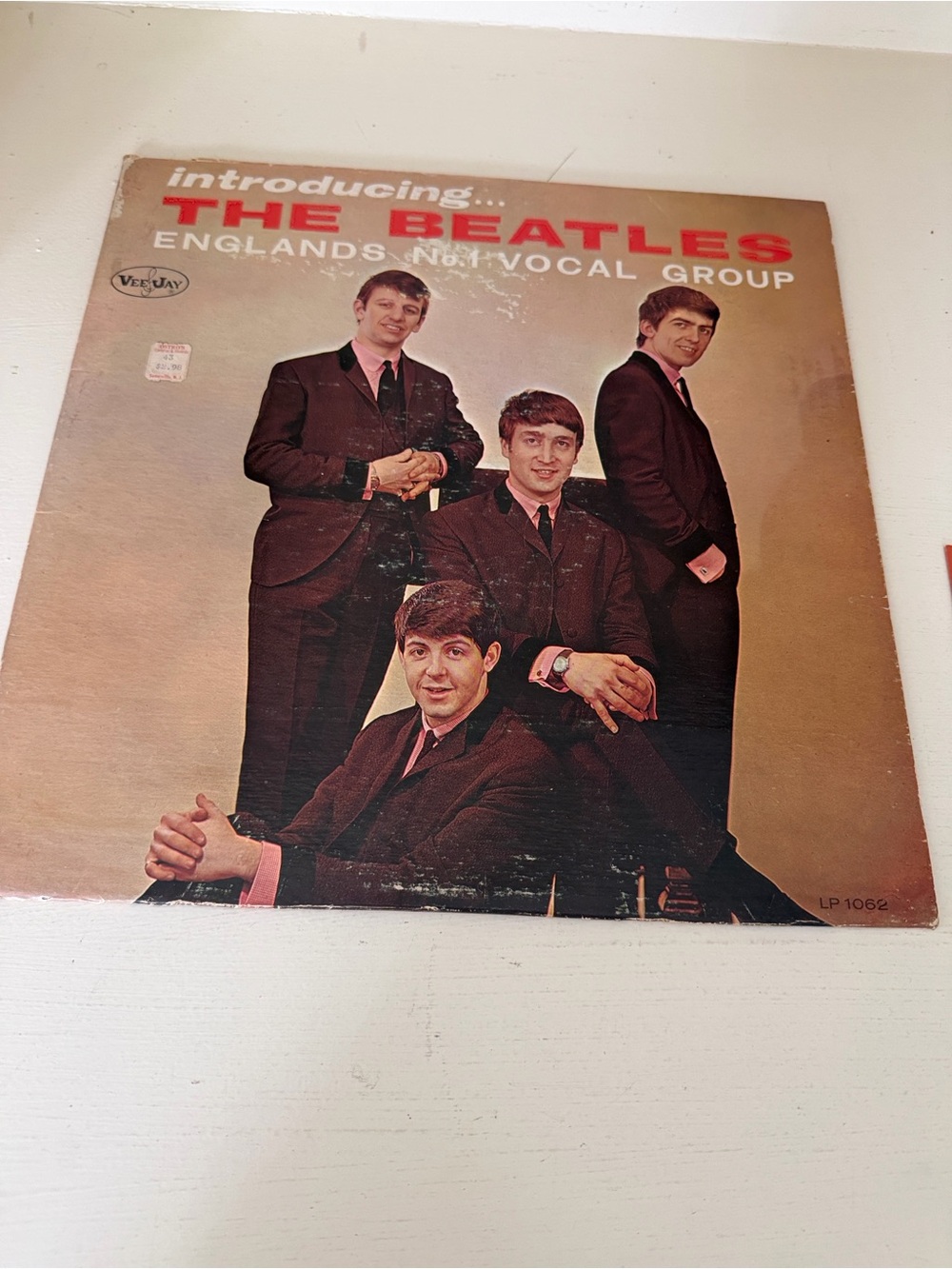 Introducing the Beatles, BJ 1062 VJ logo without brackets vinyl record LP